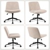 Adjustable Wide Office Chair for Bedroom, Modern Mid Back Accent Chair Computer Task Chair,Gift for Valentine's Day - 3 of 4