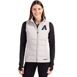 Arizona Diamondbacks Cutter & Buck Evoke Hybrid Softshell Recycled Womens Full Zip Vest - 1 of 1