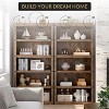 coucheta 3/5 Tier Farmhouse Bookcase, Tall Wooden Open Shelf Bookshelf with Sturdy Storage Open Display shelves, for Living Room, Bedroom, Office - 3 of 4