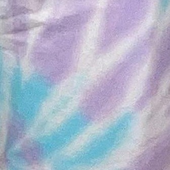 terry fabric tie dye aqua lilac white