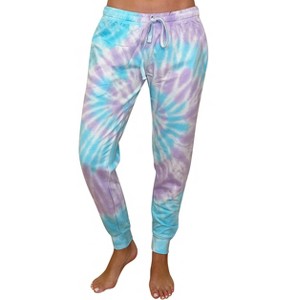 Just Love Loop Terry Tie Dye Jogger Pants for Women - 1 of 3