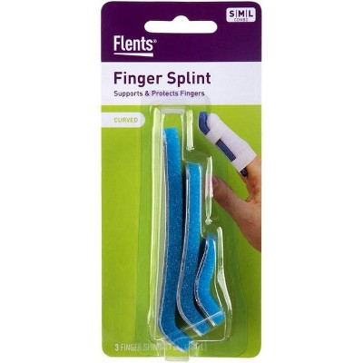 Flents Curved Finger Splints S/M/L, 3 Count