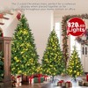 Gulches Green and White PreLit LED Flocked Hinged Artificial Spruce Christmas Tree with Multi-Color Lights and  Flashing Modes - 2 of 4