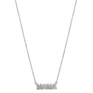 Adornia Rhodium Plated CZ Mama Necklace - 1 of 3