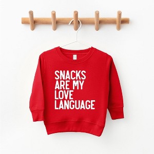 The Juniper Shop Snacks Are My Love Language Toddler Graphic Sweatshirt - 1 of 2