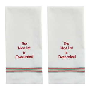 Park Designs The Nice List Is Over-Rated Dishtowel Set Of 2 - 1 of 4