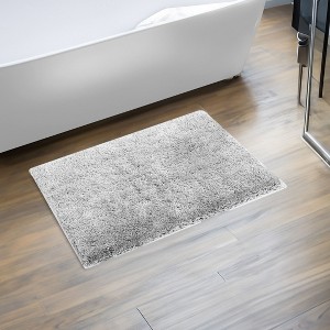 Haven Collection Bathroom Rug 100% Polyester Tufted Bath Mat, Non-Slip TP Rubber Backing, Machine Washable Bath Rug - 1 of 2