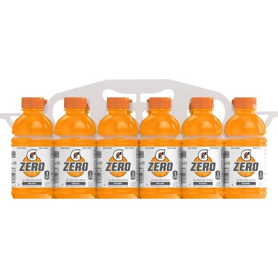 Gatorade G Zero Orange Sports Drink - 12pk/12 fl oz Bottles