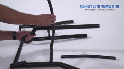 Black Mesh and Vinyl Mid-Back Guest Chair with Metal Frame