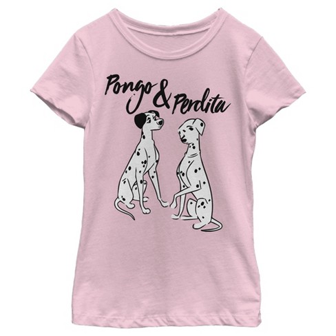 Disney Girls 101 Dalmatians Classic Pongo and Perdita T-Shirt