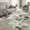 Shag Area Rugs 8x10 for Living Room Bedroom, Abstract Plush Thick Premium Rug Shaggy Soft Plush Carpet for Kids Home Dorm,Brown - 2 of 4