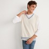 Lands' End Men's Cotton Drifter Sweater Vest - 4 of 4