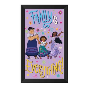 Silver Buffalo Disney Encanto "Family Is Everything" 10 x 18 Inch Framed MDF Wall Art - 1 of 4