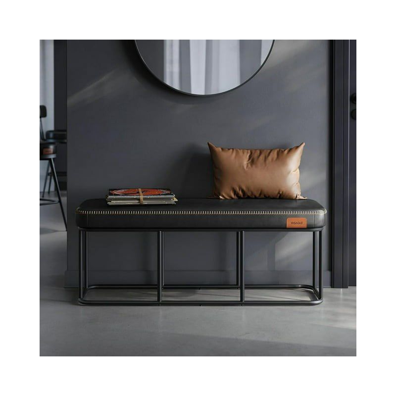VASAGLE EKHO Collection - Bench for Entryway Bedroom, Ottoman Bench with Steel Frame, Synthetic Leather with Stitching, Loads 660 lb, 2 of 7