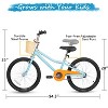 Hykolity Kids Bike Boy Girl Bicycle 20 inch for Children Age 6-12 Years Old Height 48-62 in Child Tween Sport Outdoor Bikes Front Basket Aqua Blue - 3 of 4