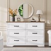 Acekool 5-Drawer Grey Dresser, Modern Farmhouse Tall Chest with Wide Handles, Storage Organizer for Bedroom, Living Room - 2 of 4