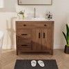 Hyleory KD Freestanding Bathroom Vanity with Resin Single Sink, 24" and 36" available - 2 of 4