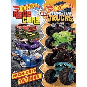 Hot Wheels: Race Cars vs. Monster Trucks - by  Mattel (Paperback) - 1 of 1