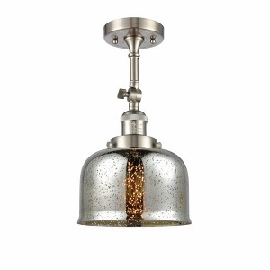 Bell - 1 Light Semi-Flush Mount In Industrial Style-14 Inches Tall and 8 Inches Wide - 1 of 1