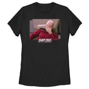 Women's Star Trek: The Next Generation Captain Picard Palm to Face Meme T-Shirt - 1 of 4