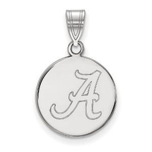 Black Bow Jewelry 14k White Gold Alabama Crimson Tide NCAA Medium Pendant - 1 of 3