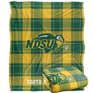 North Dakota State University Campus Plaid Spirit Silky Touch Super Soft Throw Blanket 50x60 - 1 of 4