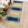 Washable Modern Bordered Rug Non Slip Low Pile Rug Soft Contemporary Throw Floor Cover Foldable Indoor Carpet for Living Room Bedroom Playroom - 4 of 4