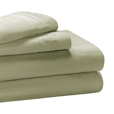 Luxury Egyptian Quality Cotton 650 Thread Count Solid Deep Pocket Sheet Set by Blue Nile Mills