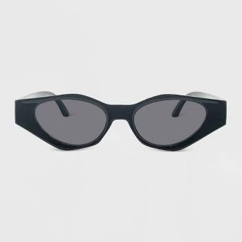 Women's Plastic Oval Sunglasses - Wild Fable™ Black
