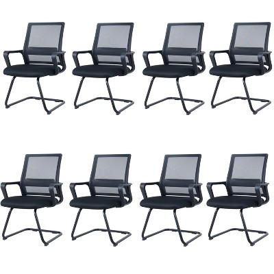 Home Imports Emporium Mesh Guest Chair – Ergonomic Reception Seating for Office or Lobby – Set of 2/4/6/8