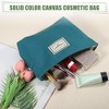 Unique Bargains Portable Canvas Zipper Makeup Bags and Organizers 1 Pc - 2 of 4