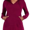 Slickblue Women's French Terry Hoodie Mini Dress, Long Sleeve Pullover Style, Casual Fit, 7 Color Options, Size S-L - 3 of 4