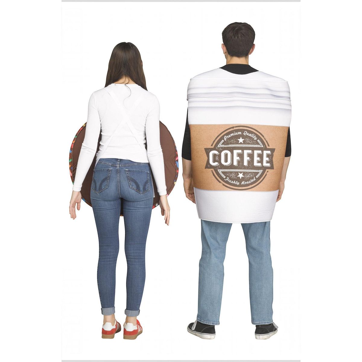 Fun World Coffee and Donut Adult Couples Costume - thumbnail 3