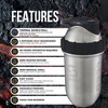 SHAKESPHERE Tumbler STEEL: Protein Shaker Bottle Keeps Hot Drinks HOT & Cold Drinks COLD, 24 oz. No Blending Ball or Whisk Needed, Easy Clean Up - image 4 of 4