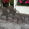 Courtyard Casual Santa Fe Wicker Aluminum Chaise Lounge  Price Set of 2 - 2 of 4