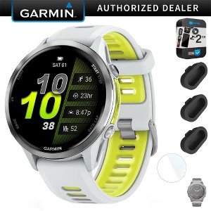Garmin Forerunner 970 GPS Smartwatch +Dust Cover (3Pack) +Protector +2 Yr Warranty Pack - 1 of 4