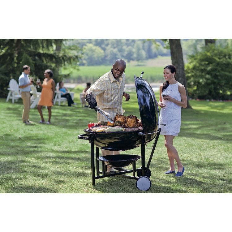 Weber Ranch Kettle Model 60020: Charcoal Grill, Stainless Steel Grates, Weatherproof, 1104 sq. in. Cooking Area, 3 of 5