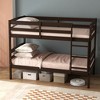 Tangkula Twin Over Twin Bunk Bed Wooden Convertible Into 2 Beds High Guardrails - 2 of 4