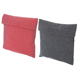 Unique Bargains Hook and Loop Fastener Flip Polyester Washable Portable Reusable Sandwich Bag - 1 of 4