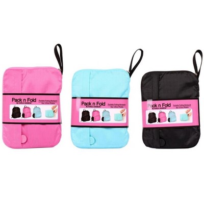 Karla Hanson Pack n Fold Foldable Travel Backpack - Pink — фото 8