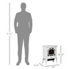 NAYSAYE Indoor Fireplace Freestanding Stove Classic Design for Living Room , White, 14"*8.8"*18.3" - 3 of 4