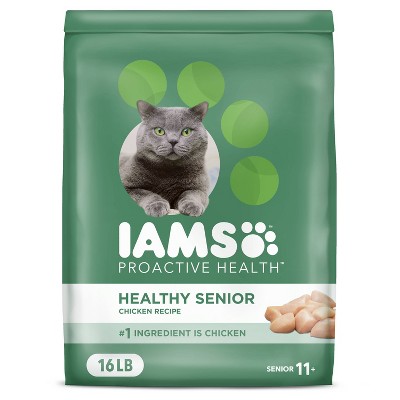IAMS  Proactive Health Healthy with Chicken Senior Dry Cat Food - 16lbs