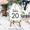 Big Dot of Happiness Religious Easter - Christian Holiday Party Double-Sided 5 x 7 inches Cards - Table Numbers - 1-20 - 3 of 4
