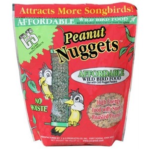 C & S Peanut Suet Nuggets Wild Bird Food,Resealable Bag, 27 oz - 1 of 1
