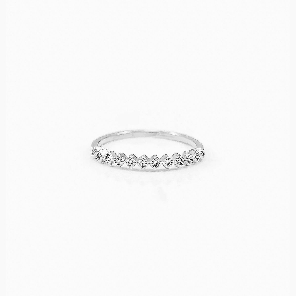 Bearfruit Jewelry Thin Crystal Band Ring - thumbnail 5