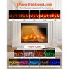 Mojgar Electric Fireplace Insert, 28.5 inch Recessed and Wall Mounted with Adjustable Flame Color Brightness - 4 of 4
