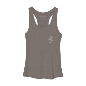 Women's Design By Humans peace By desiredesign Racerback Tank Top - 1 of 3