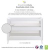 BreathableBaby Breathable Mesh 3-in-1 Convertible Crib, White, Greenguard Gold Certified - 2 of 4
