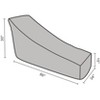 Moda Furnishings Water Resistant Patio Chaise Lounge Cover - 3 of 4