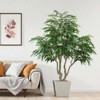 KTMBDW 7ft Artificial Willow Tree (82.7in) with Plastic Nursery Pot Faux Tree, Fake Plant for Office Living Room Home Decor - 2 of 4